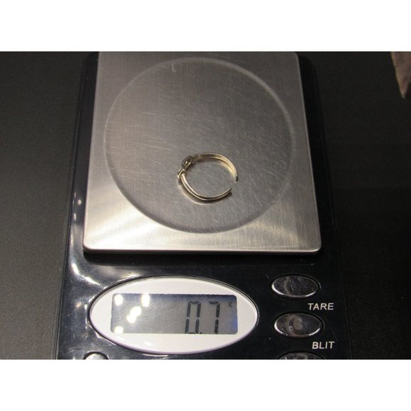 Size 4 Sterling Silver Abstract Heart Toe Band Ring - Picture 6 of 6